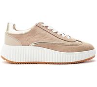 Moda in Pelle Moda in Pelle Natural Baretti Leather Chunky Sole Lace Up Trainers