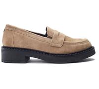 Moda in Pelle Moda in Pelle Natural Fiella Chunky Suede Loafers With Elasticated Apron Natural EU 41 (UK 8)