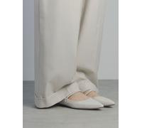 Moda in Pelle Moda in Pelle Natural Flower Mary Jane Comfort Flat With Pointed Toe And Pearl Detail Shoes Natural EU 38 (UK 5)