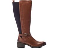 Moda in Pelle Moda in Pelle Natural Radelle Buckle Detail Leather Riding Boots