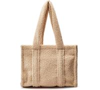 Moda in Pelle Moda in Pelle Nude Jemima Faux Shearling Tote Bag
