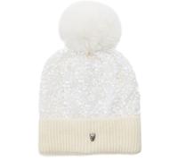 Moda in Pelle Moda in Pelle Nude Lexiehat Sequin Hat With Pom Pom