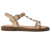 Moda in Pelle Moda in Pelle Nude Noell Studded T-Bar Flat Sandals