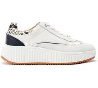 Moda in Pelle Moda in Pelle White Baretti Leather Chunky Sole Lace Up Trainers