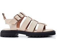 Moda in Pelle Moda in Pelle White Shoon Inshore T-Bar Fisherman on Cleated Sole Unit Sandals