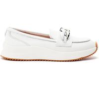 Moda in Pelle Moda in Pelle White Sorrento Leather Hybrid Shoes With Snaffle Trim White eu355
