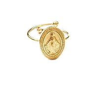 MODA MavillA Bague en acier cœur trèfle infini note musicale patte chien taille réglable, Misura regolabile, acier, acier