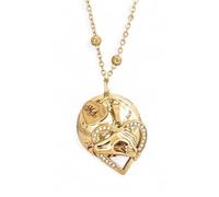 MODA MavillA Collier en acier Appel Anges Grossesse, Rappel des anges, Boîte cadeau incluse Collier Longue Grossesse, Boule Sonore, Large, Acier inoxydable, acier