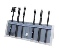 MODA Royal & Langnickel Lot de 7 pinceaux de maquillage professionnels avec pochette de rangement - Pinceau biseauté, ombreur à paupières, smoky eye, eyeliner à sourcils et peigne à cils, noir