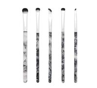 MODA Smoke Show Lot de 5 pinceaux de maquillage pour les yeux comprenant : ombre, ombre, triade, estompeur et pinceau liner Noir