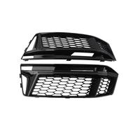 MODADA Voiture Grille feu antibrouillard Grille Phare Antibrouillard Avant Noire Brillante pour A4 S4 B9 pour S-Line 2016-2018 Paire Grilles en Nid d'abeille Voiture Grille Pare-Chocs