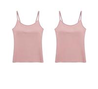 Modal Camisole with Built-in Padded Bra, One-Piece Base Bra, Yoga Outerwear Underwear for Women, Thin Summer Inner Vest.,Style_1,M