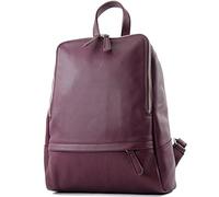 modamoda de - ital. Sac à dos en cuir pour femme, sac à dos Citybag en cuir T138, M