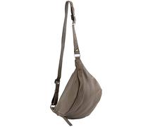 modamoda de - Manuel italien/sac de soirée en cuir petit T77, Couleur:Taupe foncé