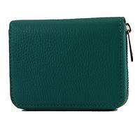 modamoda de - P04 - Portefeuille court en cuir véritable pour femme, pétrole, s
