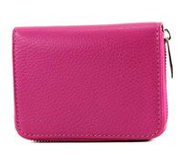 modamoda de P04 Portefeuille pour femme, en cuir véritable, court, style italien, Rose, Small