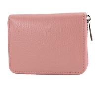 modamoda de P04 Portefeuille pour femme, en cuir véritable, court, style italien, vieux rose, Small