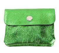 modamoda de P09 Petit portefeuille en cuir véritable pour femme 11 x 1 x 8 cm Fabriqué à la main en Italie, xs, Moderne