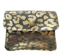 modamoda de P09 Petit portefeuille en cuir véritable pour femme 11 x 1 x 8 cm Fabriqué à la main en Italie, xs, Moderne