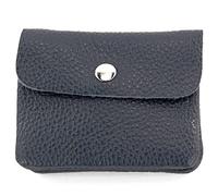 Modamoda de P09 Portefeuille en cuir italien, pour femme, petit, Bleu nuit, xs