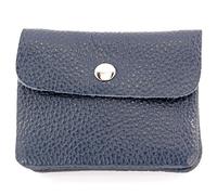 Modamoda de P09 Portefeuille en cuir italien, pour femme, petit, Bleu saphir, XS