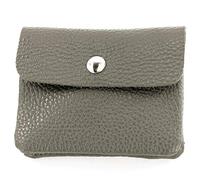 Modamoda de P09 Portefeuille en cuir italien, pour femme, petit, gris graphite, XS