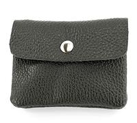 Modamoda de P09 Portefeuille en cuir italien, pour femme, petit, Noir , XS