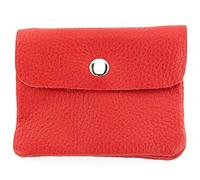 Modamoda de P09 Portefeuille en cuir italien, pour femme, petit, rouge signalisation, XS