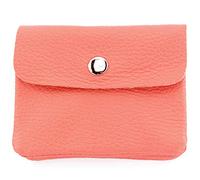 Modamoda de P09 Portefeuille en cuir italien, pour femme, petit, Saumon, XS