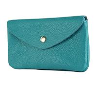modamoda de - P11 - ital. Portefeuille en cuir pour femme moyen, turquoise, m