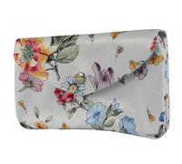 modamoda de - P11 - ital. Portefeuille en cuir pour femme, taille M, Fleur-01, m
