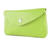 modamoda de - P11 - ITAL. Portefeuille en cuir pour femme - Taille M, vert pomme, 6.3" x 0.79" x 3.94", Élégant
