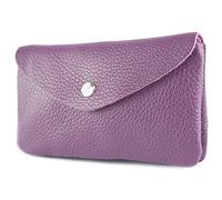modamoda de - P11 - ITAL. Portefeuille en cuir pour femme - Taille M, violet, Élégant