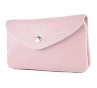 modamoda de P11 Portefeuille en cuir pour femme 16x10 cm, Fabriqué à la main en Italie, lilas, m