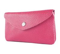 modamoda de P11 Portefeuille en cuir pour femme Taille M Fabriqué à la main en Italie, rose bonbon, m, Petit porte-monnaie léger