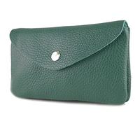 Modamoda de - P11 - Portefeuille en cuir pour femme, taille moyenne, Vert pétrole, M, Classique