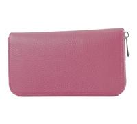 modamoda de - Silber-P02 Portefeuille pour femme en cuir véritable long, Rose bonbon, s, Format long