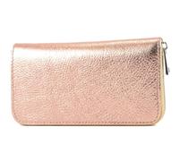 modamoda de - Silber-P02 Portefeuille pour femme en cuir véritable long, Rose métallisé, s, Format long