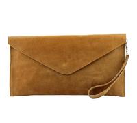 modamoda de T106 Sac à bandoulière en daim pour femme Fait main en Italie, Camel2, s