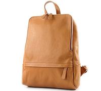 modamoda de T138 Sac à dos en cuir pour femme fabriqué à la main en Italie, Camel2021, m