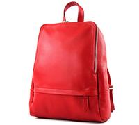 modamoda de T138 Sac à dos en cuir pour femme fabriqué à la main en Italie, Rouge 2021, m