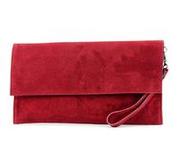 modamoda de - T151/M151 - ital. pochette daim/cuir métallisé, Dunkelrot2021, Small