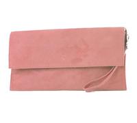 modamoda de T151 Sac à bandoulière en daim pour femme Fait main en Italie, saumon, s