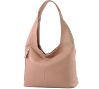 modamoda de - T155 - Sac à bandoulière en cuir italien, beige, L