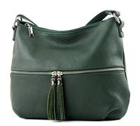 modamoda de - T159 - Sac à bandoulière en cuir italien, Medium