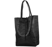 modamoda de - T163 Grand sac de shopping italien en cuir avec poche intérieure, Large