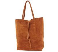 modamoda de - T163 - ITAL. Grand sac à bandoulière avec poche intérieure en cuir, Large