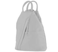 modamoda de - T180 - ital sac à dos pour femme en cuir nappa, Couleur:Blanc