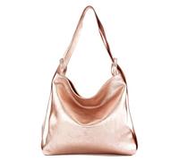 modamoda de T192 Sac à dos en cuir pour femme, 40 x 37 x 5 cm, grand, fabriqué à la main en Italie, L