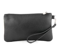 modamoda de - T193 - Pochette/Pochette Italienne Cuir Petit, Couleur:noir